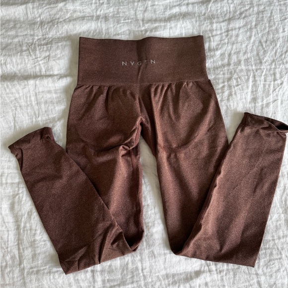 NVGTN Mocha Contour Seamless Leggings-Mocha-size xs - Picture 6 of 8